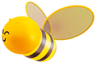 Icono animado de una abeja